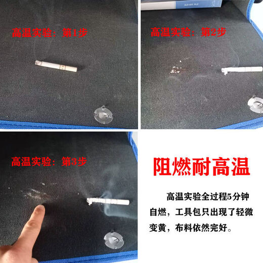 Canvas Tool Bag Thickened Wear-Resistant Bricklayer Storage Bag Construction Site Carpentry Maintenance Labor Protection Black Multi-Function Electrician Bag Water Cup Pocket Large Size 40-37-15 cm