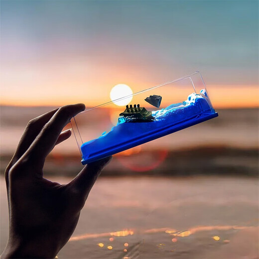 El bote de Zhizhen Friendship nunca corone el bote a la deriva de los adornos de botella para dar regalos de cumpleaños a los niños y las amigas. Regalos de graduación de compañeros de clase. Titanic [caja de color]