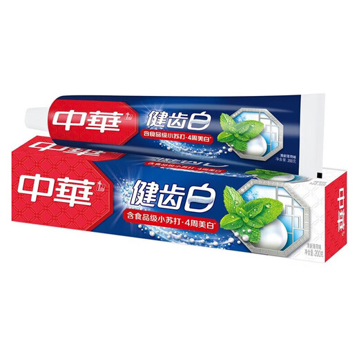 中华【胖东来同款】健齿白牙膏炫动果香小苏打薄荷味200克/90克美白 薄荷200g【3支】
