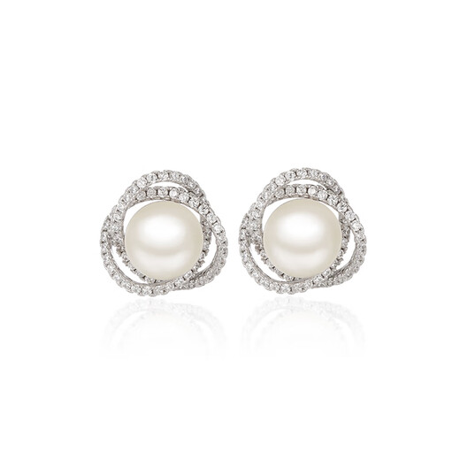 Qlady Freshwater Pearl Earrings Women's 2025 New Silver Pearl Earrings High-end Earrings Birthday Gift for Wife