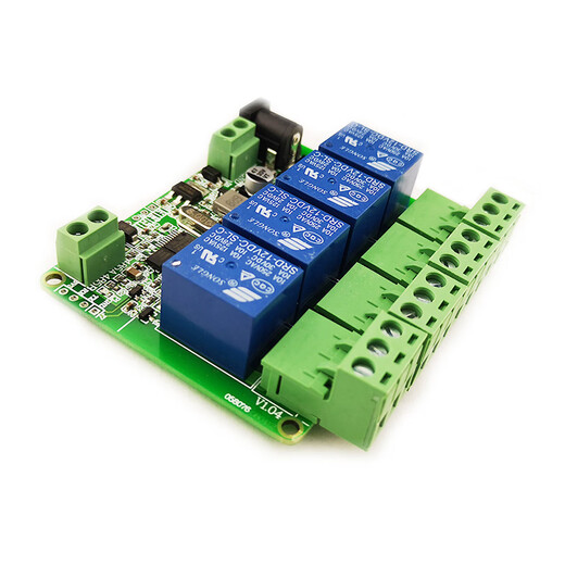 1/2/3/4/6/8/12-channel Modbus relay module switching input and output RS485/TTL/PLC 4-channel output + 4-channel input 5V