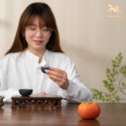 铜师傅 《事事如意》客厅 桌面 铜柿子摆件 家居装饰工艺品 事事如意（一对）