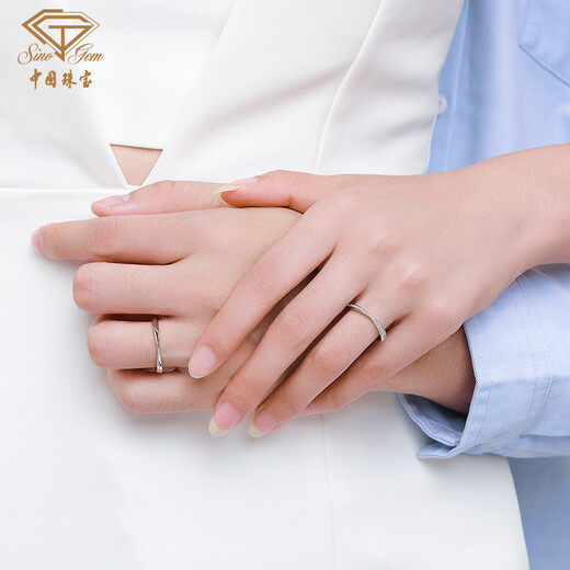 Chinese jewelry birthday gift for girlfriend Couple ring Möbius ring 925 silver men and women live gift for girlfriend