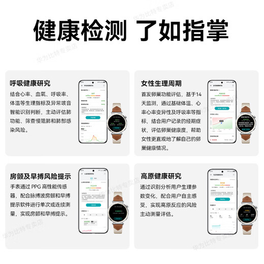 华为（HUAWEI）【国家补贴15%】WATCH GT 5智能手表运动玄玑感知血氧心率体温呼吸监测蓝牙通话防水男女健康情绪 41mm 冰晶蓝-氟橡胶表带【送米兰表带+贴膜】