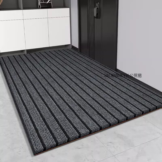 Floor mats, door mats, door entrances, home water-absorbent, non-slip, stain-resistant, thickened door mats, gift + friend-like gray 30 upgraded thickened vitw12014