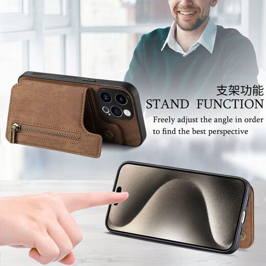 OPPO [original quality] Find X5Pro mobile phone case full-inclusive X5 card bag K11X anti-fall K10X wallet case strap temperament black + [zipper wallet case] Please carefully choose the mobile phone model