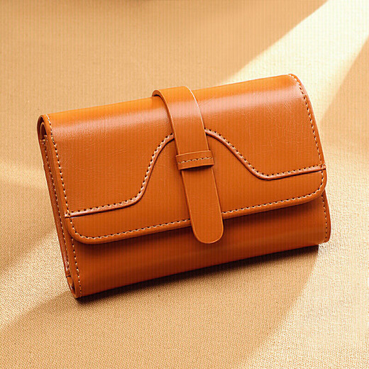 Viney Cowide Damen Wallet Wallet Folding Short Coin Brieftasche High-End-Zertifikat-Kartentasche integrierter Marke Großkapazität Brieftasche Lederclip