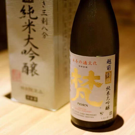 梵 38三割八分特选清酒 1800ml 纯米大吟酿 日本进口 辛口 日料佐酒