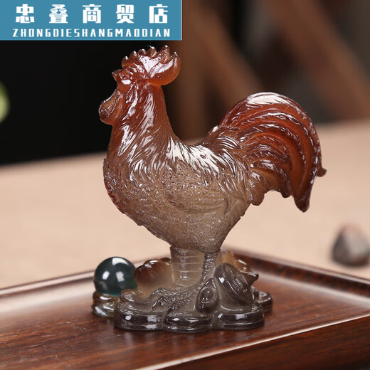 Twelve Zodiac Tea Pets Change Color 12 Zodiac Zodiac Signs Little Rooster Tea Pet Tea Play Ornaments Tea Tray Tea Table Tea Table Skill Rabbit Turns Topaz Color