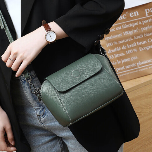 viney bag women's bag cowhide crossbody small bag fashionable light luxury brand one-shoulder birthday gift high-end feeling for girlfriend and wife