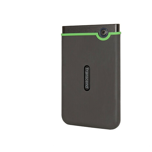 创见（Transcend）移动硬盘 USB3.1高速机械硬盘 2.5英寸高速 轻薄 便携耐用抗震保护 USB3.1 Gen1 25M3系列 黑色 1TB