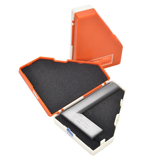Shanggong knife-edge square ruler woodworking square stainless steel square ruler 90 degree square ruler precision level 0 square ruler 80x50mm EDl010082