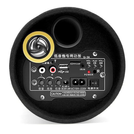 SAST portable car Bluetooth speaker 12v24v subwoofer active car amplifier speaker computer TV mobile phone playback 5-inch speaker delivery car power cigarette lighter