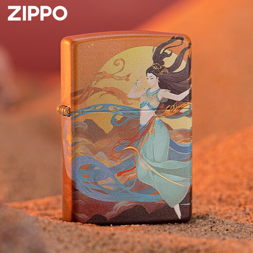 ZIPPO打火机 敦煌彩印芝宝高颜值防风煤油送男友生日礼物 敦煌【新机无油】DY9902CY