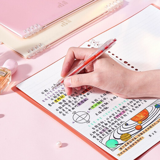King Jim B5 Loose Leaf Book Office Office de negocios Notepad Notepad Notebook Bobina Diario Libro Pearl Beige 9855Tte-GSR