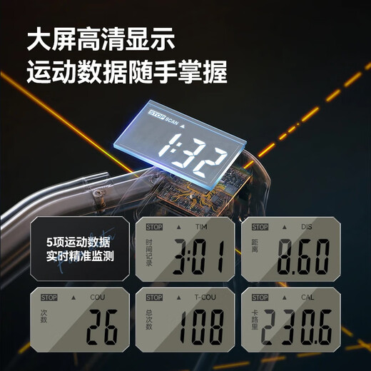 OES belly-reinforced belly roll machine Dragonfly machine automatic rebound lazy people weight loss training beautiful waist and abdominal muscles household fitness equipment 3-speed resistance/adjustable length and strength/bold steel/LCD display