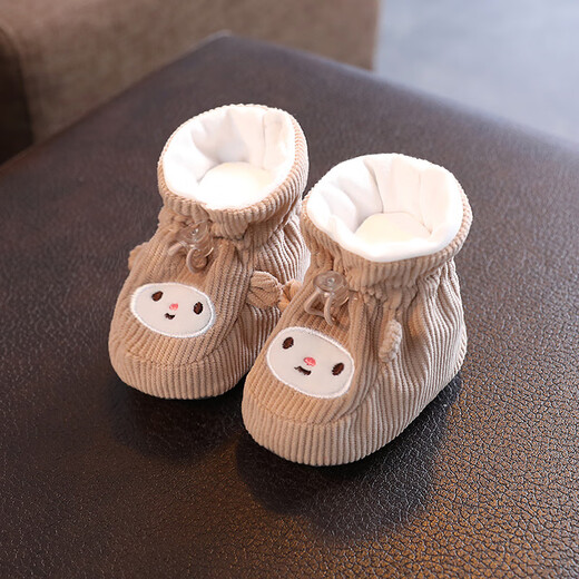 
Miaofei newborn baby shoes spring baby girls do not lose shoes 0-1 year old children men's foot cover soft soles to learn to prevent losing shoes and socks Big red spring and autumn inner length 11cm