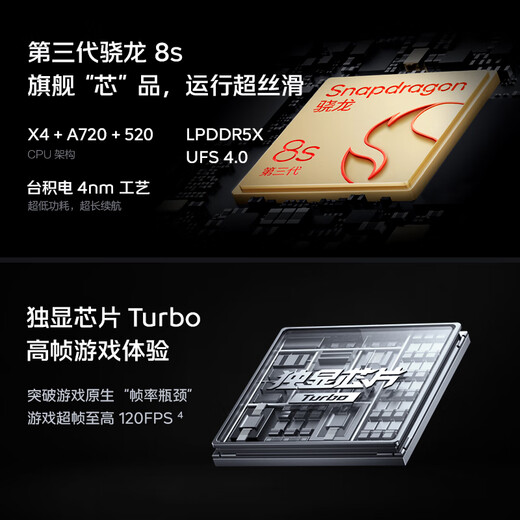 vivo iQOO Z9 Turbo [National Subsidy] 16GB + 512GB Dark Night Black Third Generation Snapdragon 8S Independent Display Chip Turbo 6000mAh Battery E-sports Mobile