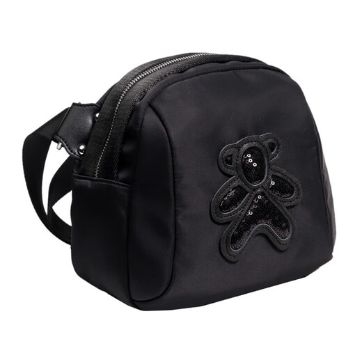 Bubu Monkey's New One-Shoulder Crossbody Body Women's Shell Bag College Student Canvas Bag Damen Oxford Stofftasche Schwarz
