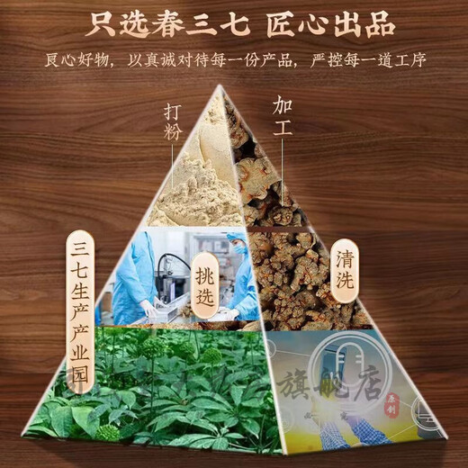 Peking Tongrentang Panax Notoginseng Pulver National Medizin Medizinische Heilmaterialien Authentische Panax Notoging Pulver Chinesische Heilmaterialien 20 Köpfe Yunnan Wenshan Superfine rein
