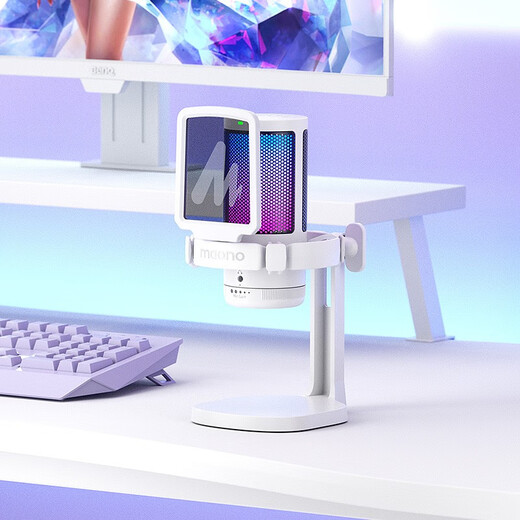 Maono Computer Microphone Game Noise Reduction Microphone Live Recording Wired Radio Microphone USB Mobile Computer Desktop Laptop Online Class K Song Maono DM20 DM20 White (Newly Upgraded Independent Noise Reduction)