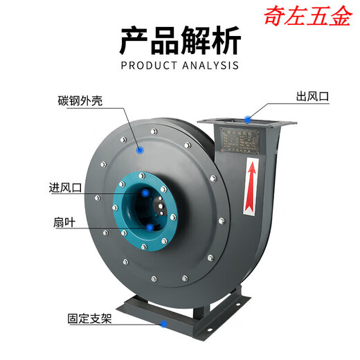 XMSJ9-19 Centrifugal fan High-pressure centrifugal fan Ventilator Push ventilation fan Tunnel fan 9195A11KW380V