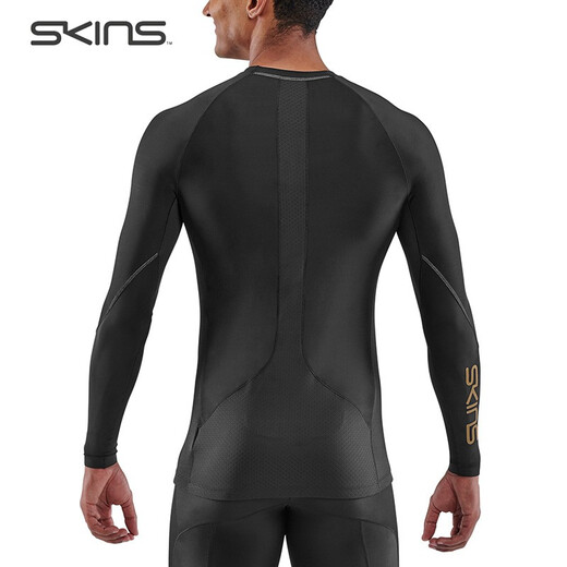 SKINS S5 Men's Autumn and Winter Quick-drying Running Basketball Sports Tight Fitness Wear Professional High-Intensity Compression Clothing Star Black M