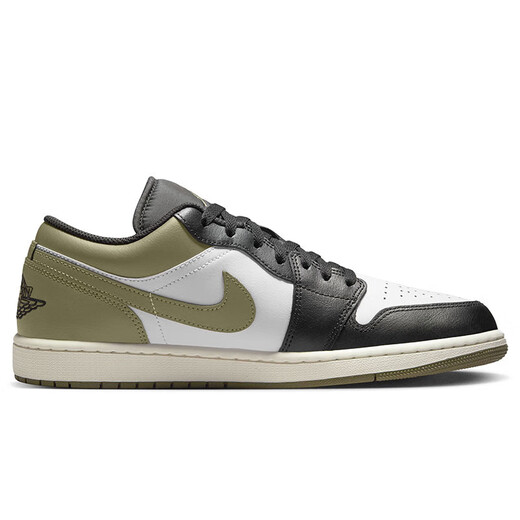 Jordan休闲鞋男子AJ 1乔丹JORDAN 1运动鞋553558-092黑白绿42.5
