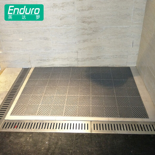 Indaro Indaro Bathroom Non-slip Shower Bath Children's Swimming Pool Cuttable Hollow Hydrophobic Bathroom Toilet Mats Light Gray 6 pieces 30cm*30cm*6 pieces without edges