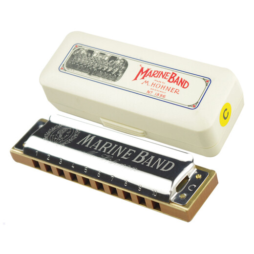 Hohner aus Deutschland importiert und kam zu der Blues Blues Adult Mundonica Marine Band 1896 10 Loch C -Melodie -Empfehlung für Anfänger