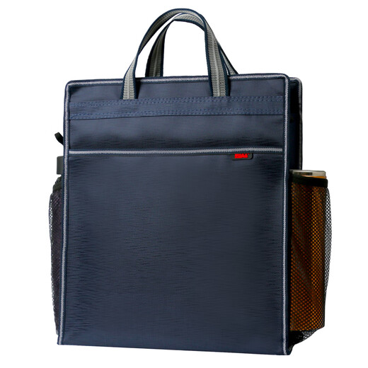 
Liangying Shangpin (LY) hand-held briefcase file bag canvas file bag conference training bag portable file bag vertical information bag large capacity Oxford briefcase men 880A blue vertical model (customizable)