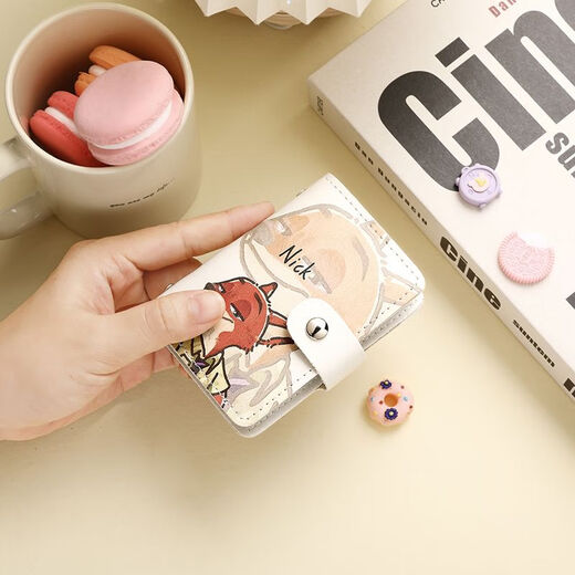 OEMG Nick Fox card bag ins Internet celebrity high-looking Judy Rabbit multi-card ID bag cartoon cute small bag for a couple anti-theft brush anti-degaussing model