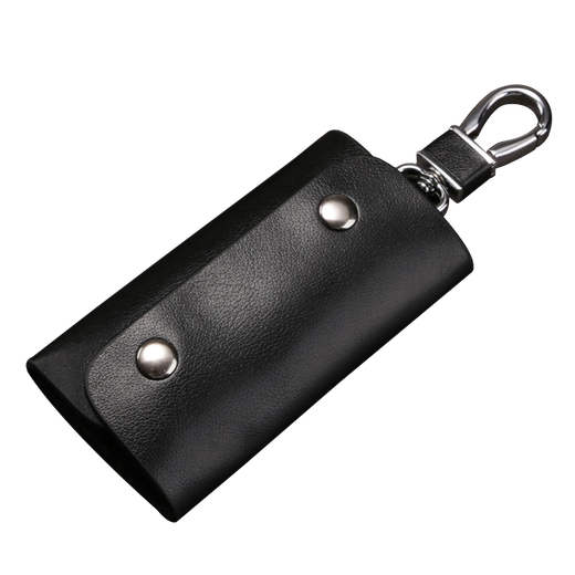 MAIWEINI key bag for men's real leather waist hanging keychain for home large capacity women's fashion Korean multi-function car lock key bag black [6 key positions]