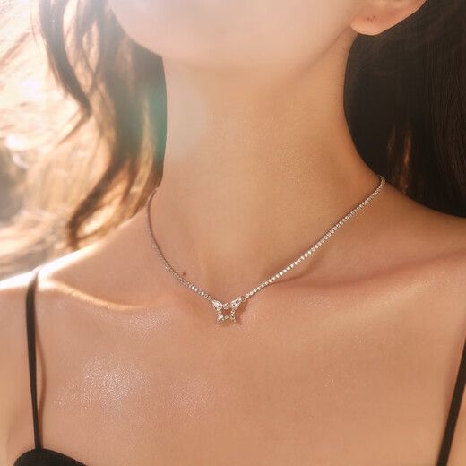 Abyb charming gift box, heart-pounding butterfly necklace, light luxury clavicle chain, niche design, high-end zircon jewelry chain, heart-pounding exclusive gift box
