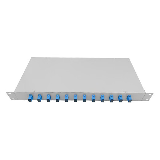 普联光迅 机架式光纤终端盒12口24口48FCSCLC光纤配线架12芯24芯光缆熔接盒含尾纤法兰 机架式12口SC光纤终端盒(含尾纤法兰满配)