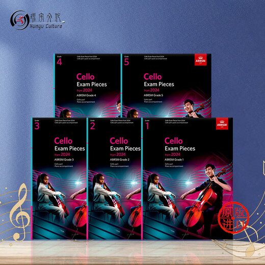 Emperor Cello Exam Pieces Grade Initial-5 2024 Neue Ausgabe ABRSM Notenheft Cello Exam Pieces Grade Initial-5 Ein kompletter Satz der Klassen 1-5 9781786015709/716/