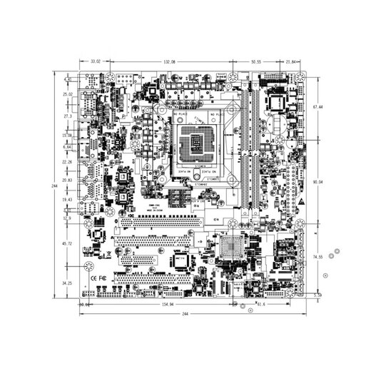 eip控汇 EAMB-1591工业主板H310芯片支持8代9代处理器工控机主板服务器主板 1591-01/2*COM（后IO）/4*插针