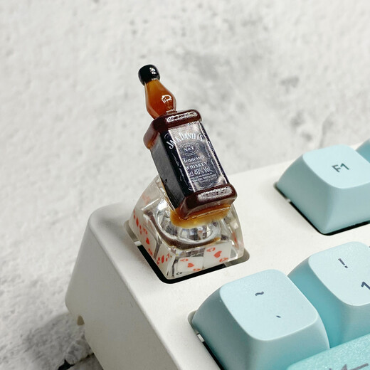 汇瀚酒蒙子键帽键盘网红装饰个性创意酒瓶礼物esc单个透光定制客制化 mini芝华士威士忌键帽