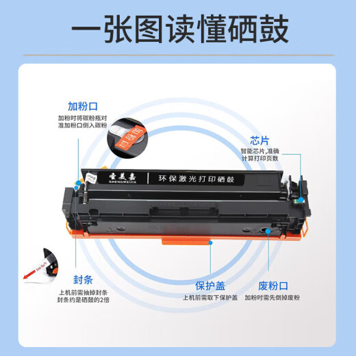 Shengmeijia is suitable for Canon MF655Cdw MF657Cdw MF651Cw color printer toner cartridge toner cartridge toner original quality ink display chip CRG-067 large capacity black