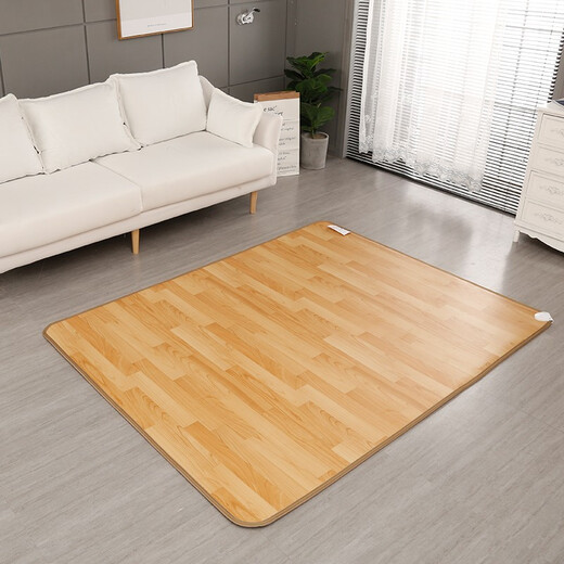 Korean Youshun South Korea imported carbon crystal floor heating mat electric carpet graphene heating heating floor mat Yoga ground heating bed kang mat atmospheric wood grain medium color (imported carbon crystal safety) 180*200cm (0-60 intelligent adjustment)