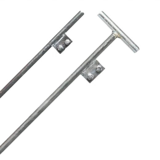 Minggu galvanized grounding pin outdoor building power engineering lightning protection grounding pile lightning rod 16mm T-shaped 80cm CS967130