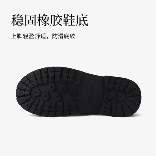 Telanis Spring Botas para niños Botas Martin Bots Baby Bots Anti-Slip Soft Sole 'Little Leather Botas negras 30 zapatos de 20.0 cm de longitud