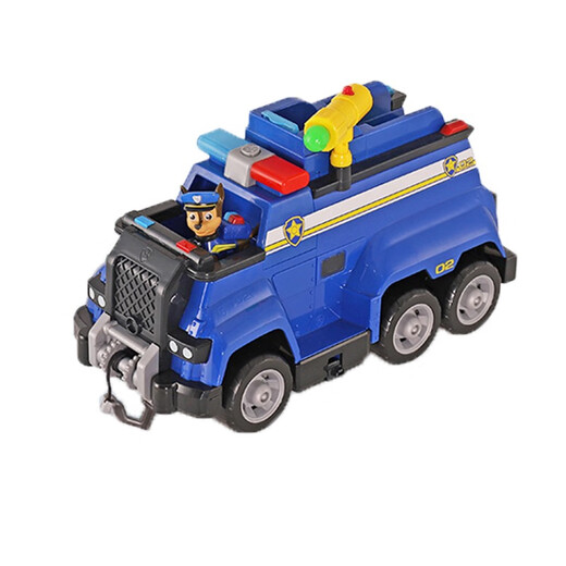 El equipo de Wangwang hizo grandes contribuciones (PAW Patrol) Gran Patrulla de perros Sound y deformación de la luz Archie de automóvil de la policía All Day Avine Juego de cumpleaños para niños Gares de cumpleaños para niños 16759 Ultimate Police Car Sound and Light Aqi 33cm