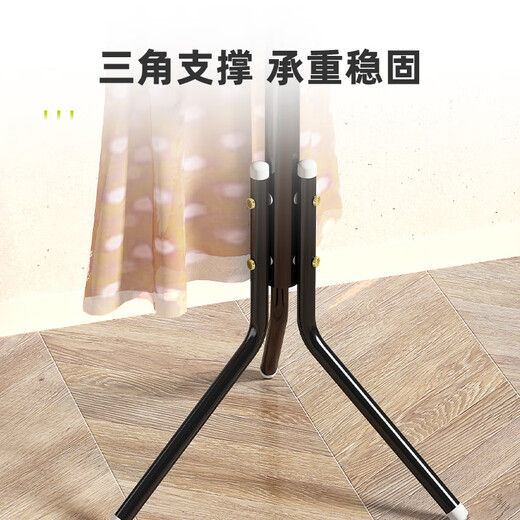 Anya coat rack wrought iron clothes hanger floor-standing bedroom vertical simple clothes hanger indoor clothes drying black