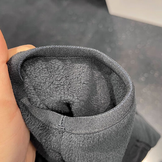 Nike sweatshirt jacket men's winter new fleece sportswear warm casual round neck pullover top DD4855-010/black/inner fleece 2XL/suggested 180-190Jin[Jin equals 0.5 kg]
