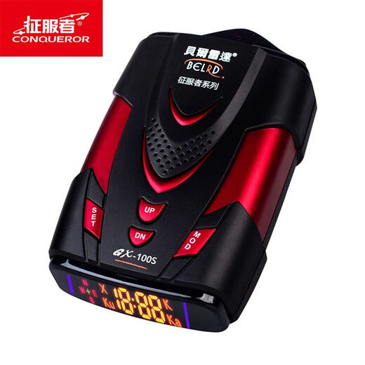 Conqueror Electronic Dog Bell Radar Safety Warning Instrument Vehicle-mounted Full-band Fixed Mobile Speed Measurement Free Upgrade