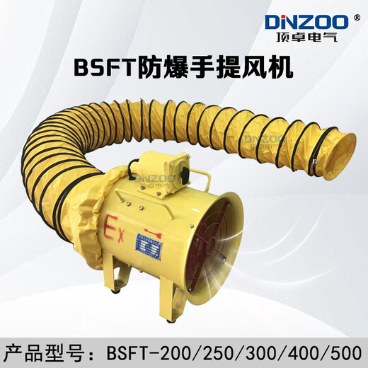 Dingzhuo Electric BSFT-200/250/10 explosion-proof portable exhaust fan order notes 220V or 380V 300 air duct 5 meters