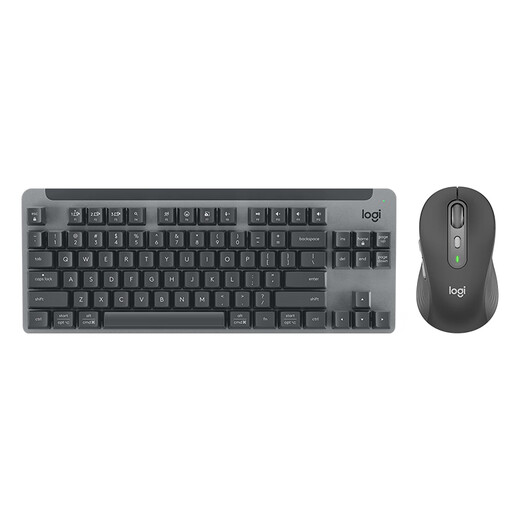 Logitechs bevorzugte Serie K855 (K835 Upgrade Modell) Mechanische Tastatur Wireless Bluetooth Dual-Mode-Anschluss TTC Red Achse 84 Tasten E-Sports Office Tastatur K855+M650 Tastatur und Maus-Set Schwarz