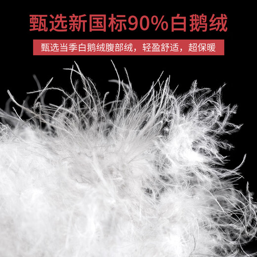 Flying in the Snow Straight Down Pants Women's Outerwear 2025 New Winter Thickened Loose Wide Leg Warm Goose Down Cotton Pants for Middle-aged and Elderly Mothers Pure White Goose Down - Straight Down Pants (Regular Style - Black) Suitable for heights above 161 XL 115-130 Jin Jin equals 0.5 kg