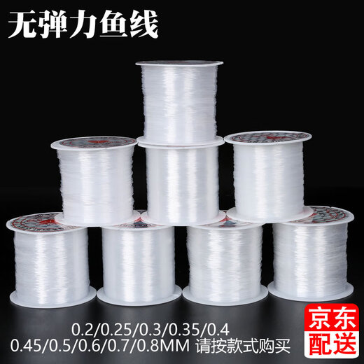 Sodie handmade beaded invisible transparent fishing line necklace diy clavicle chain homemade necklace pendant lanyard jewelry accessories transparent white non-elastic 0.8mm about 8 meters / roll